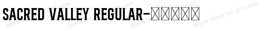 Sacred Valley Regular字体转换